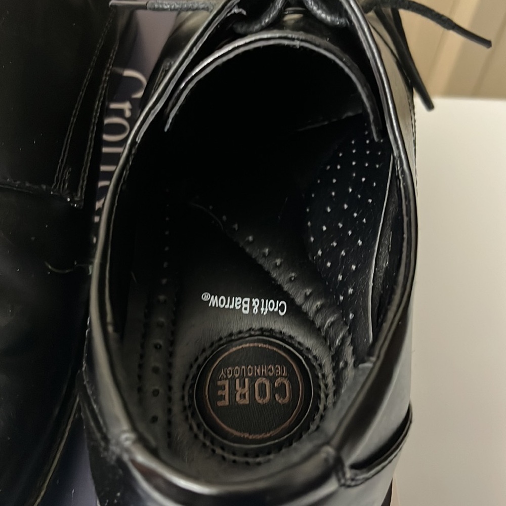 Croft & Barrow Men’s Black Dress Shoes sz 10.5 - Picture 5 of 7
